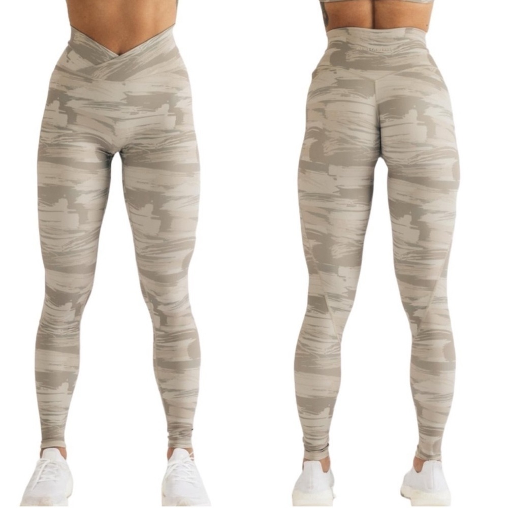 alphalete tan camo leggings